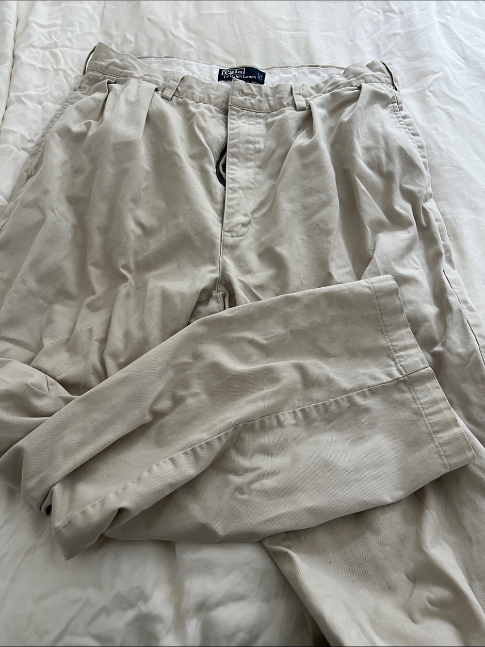 Polo by Ralph Lauren Men’s Pleated Chinos - khaki
